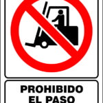 SEÑALAMIENTO PROHIBIDO ENTRAR MONTACARGAS 30x40