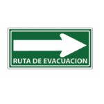 SEÑALAMIENTO DE RUTA DE EVACUACIÓN DERECHA 20X30