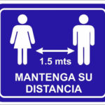 SEÑALAMIENTO DE BIOSEGUIDAD SANA DISTANCIA 30X30