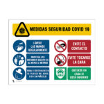 SEÑALAMIENTO MEDIDAS DE SEGURIDAD COVID 35X50