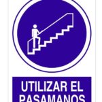 SEÑALAMIENTO USA EL PASAMANOS 30X40