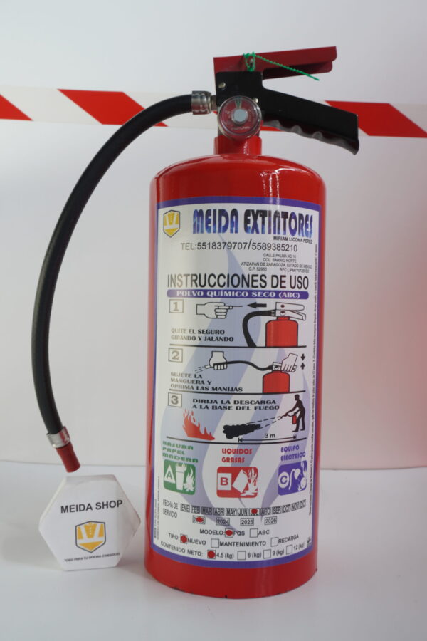 RECARGA Y MANTENIMIENTO DE EXTINTOR 4.5 KG