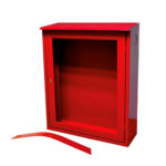 GABINETE PARA MANGUERA DE HIDRANTE DE 15 MTS PARA SOBREPONER