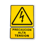 SEÑALAMIENTO PRECAUCION ALTA TENSION 30X40