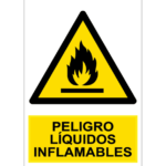 SEÑALAMIENTO PRECAUCION LIQUIDOS INFLAMABLES 30X40