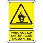 SEÑALAMIENTO PRECAUCION MATERIALES OXIDANTES 30X40