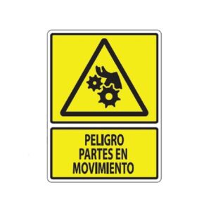 SEÑALAMIENTO PELIGRO PARTES EN MOVIMIENTO 30X40 – Meida Shop