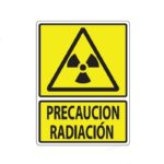 SEÑALAMIENTO PRECAUCION RADIACION 30X40