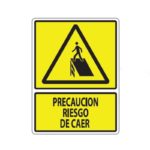 SEÑALAMIENTO PRECAUCION RIESGO DE CAER 30X40
